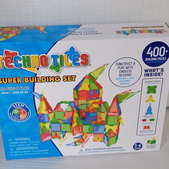 New The Learning Journey Techno Tiles Super Set (400+ Pieces) - Picture 1 of 9